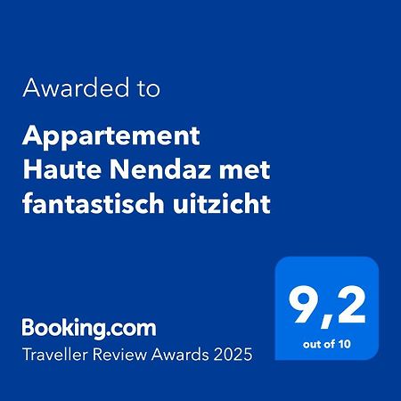 Appartement Haute Nendaz met fantastisch uitzicht Buitenkant foto