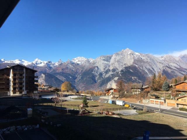 Appartement Haute Nendaz met fantastisch uitzicht Buitenkant foto