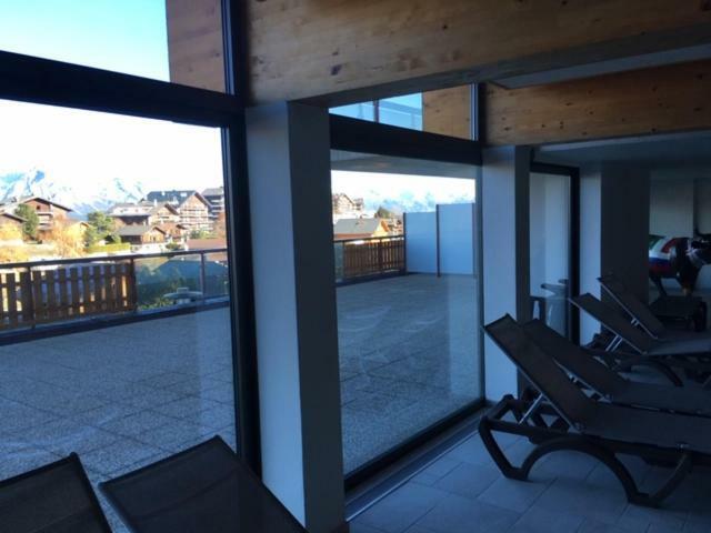 Appartement Haute Nendaz met fantastisch uitzicht Buitenkant foto